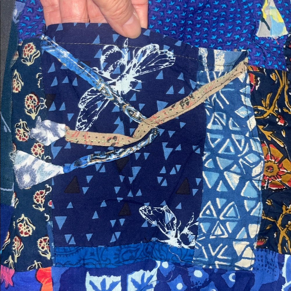 Bohemian Patchwork Cotton Harem Pants - image 8